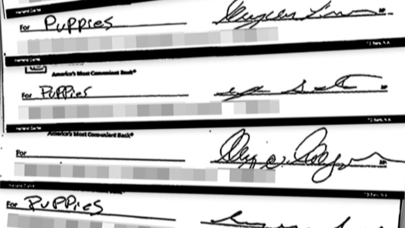 See the bad checks Santos allegedly used to purchase puppies