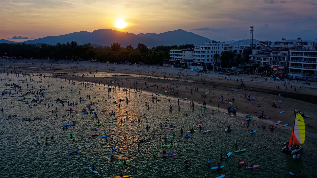 Known as the "Hawaii of China," Hainan island is a popular tourist destination.