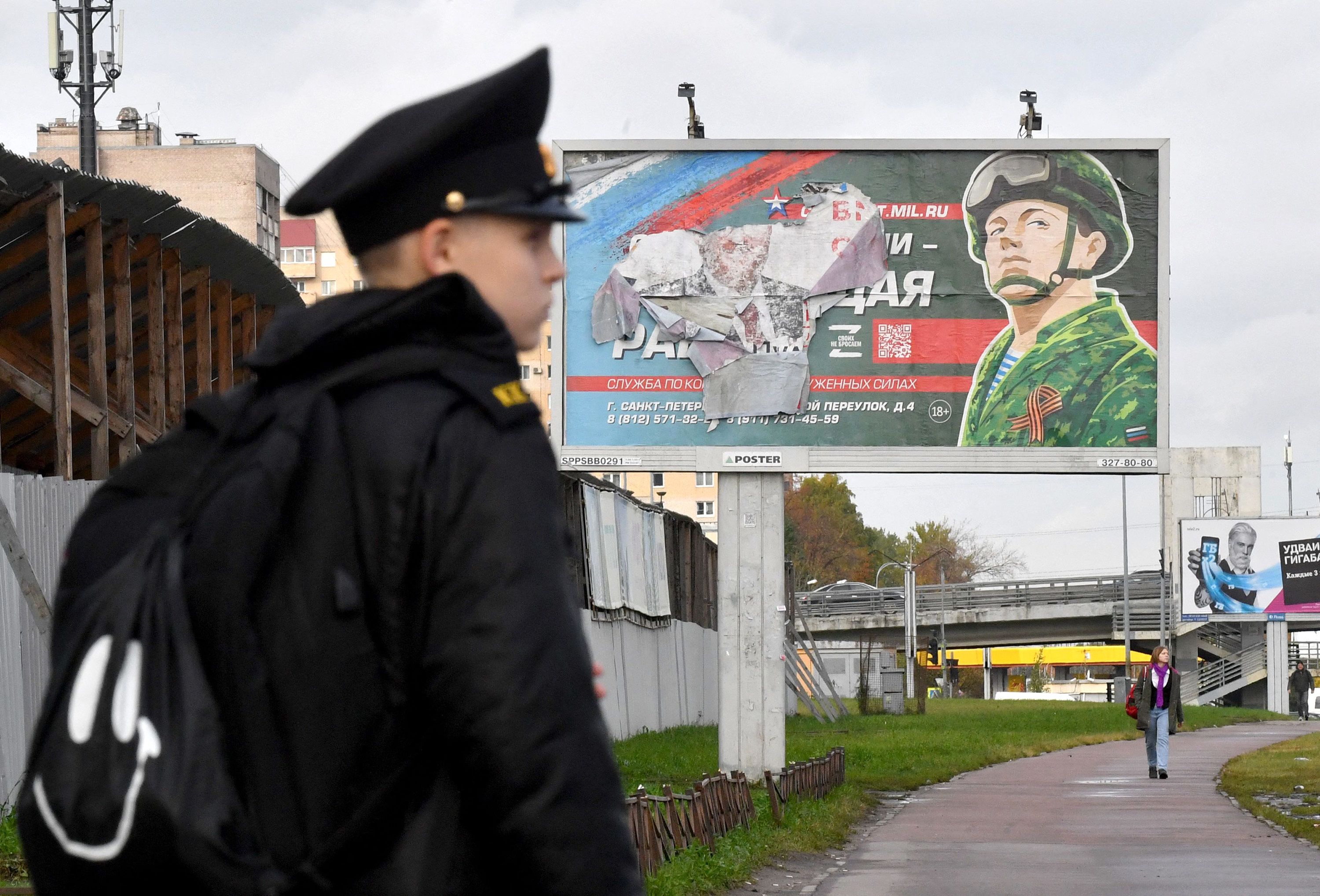 Red is dead: Russian anti-war protesters fly a new flag for peace, Russia