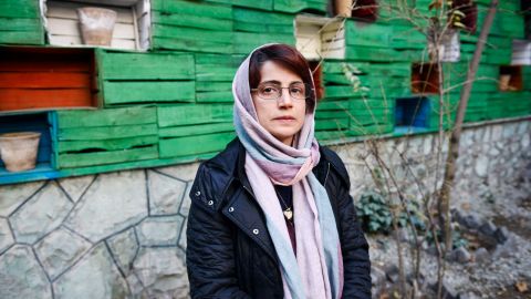 Sotoudeh pictured in December 2014 in Tehran, Iran. 