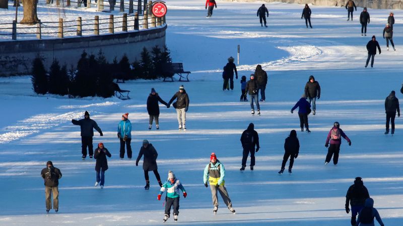 The world's largest outdoor ice rink is closed due to lack of ice | CNN