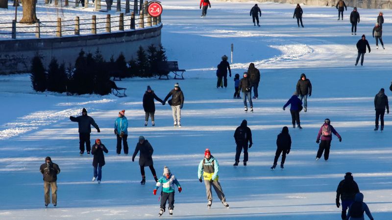 NextImg:The world's largest outdoor ice rink is closed due to lack of ice | CNN