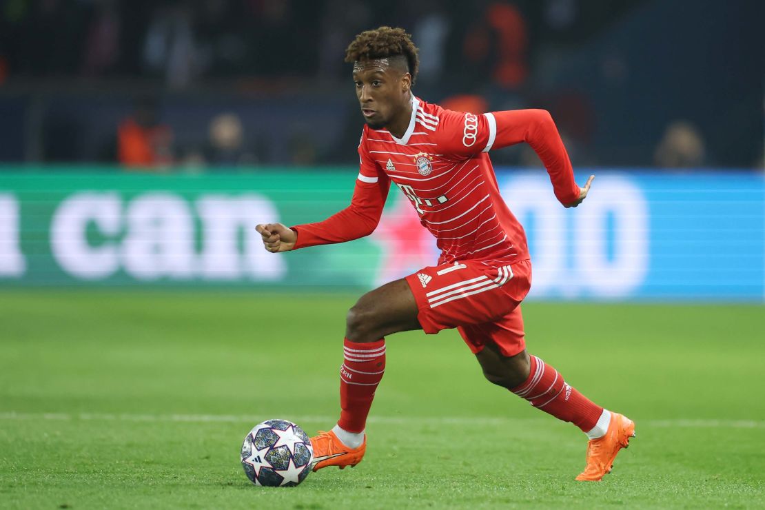 Kingsley Coman scored his first Champions League goal of the season. 