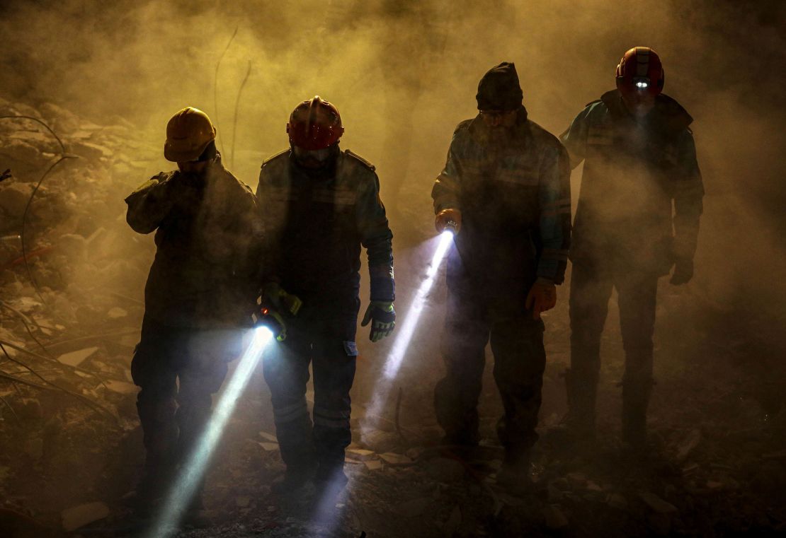 Search and rescue operations continued on Tuesday in Maras, Turkey. 