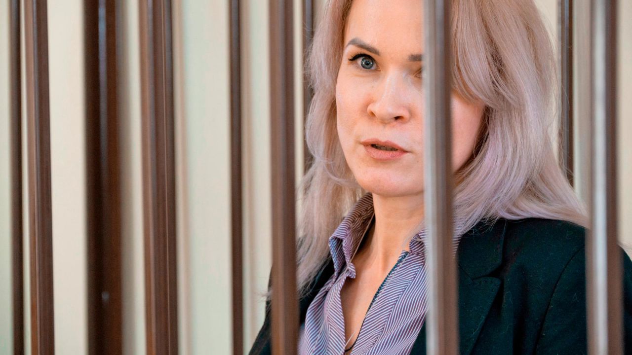 Maria Ponomarenko is pictured in Leninsky District Court on Tuesday, February 14, 2023.