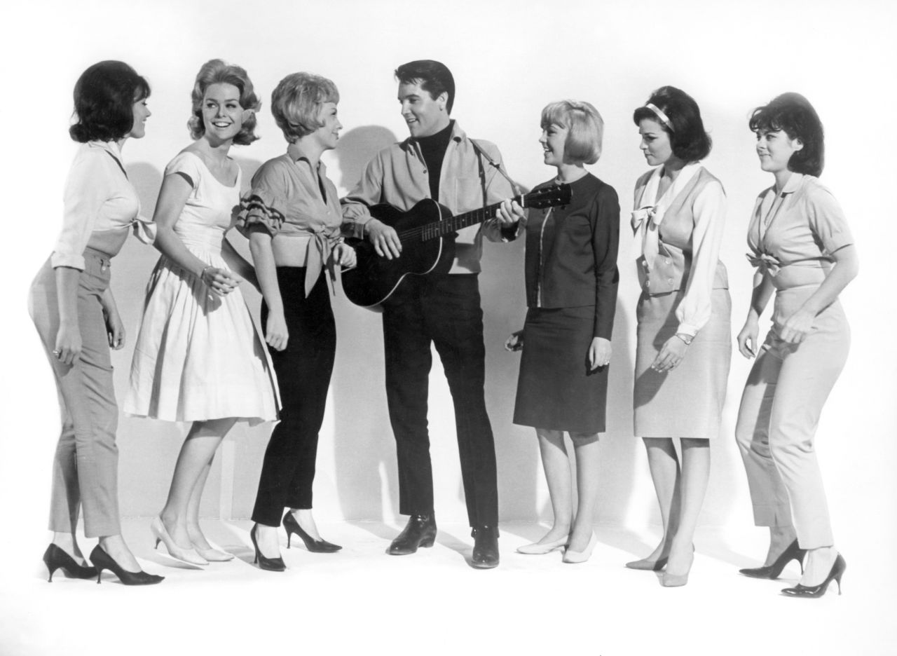 Welch, second from right, had a small role in the Elvis Presley film "Roustabout" in 1964.