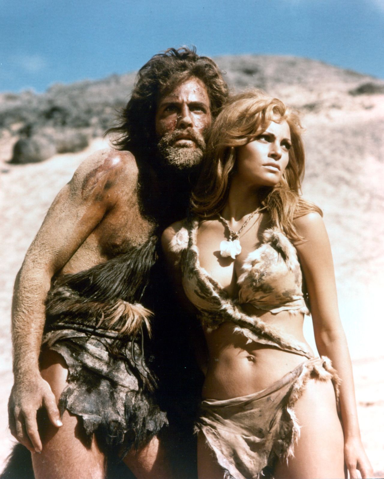 Welch appears with John Richardson in the 1966 film "One Million Years B.C." Welch played the cavewoman Loana, and photos of her in a fur bikini, which became the foundation of the movie's marketing campaign, turned Welch into an international sex symbol.