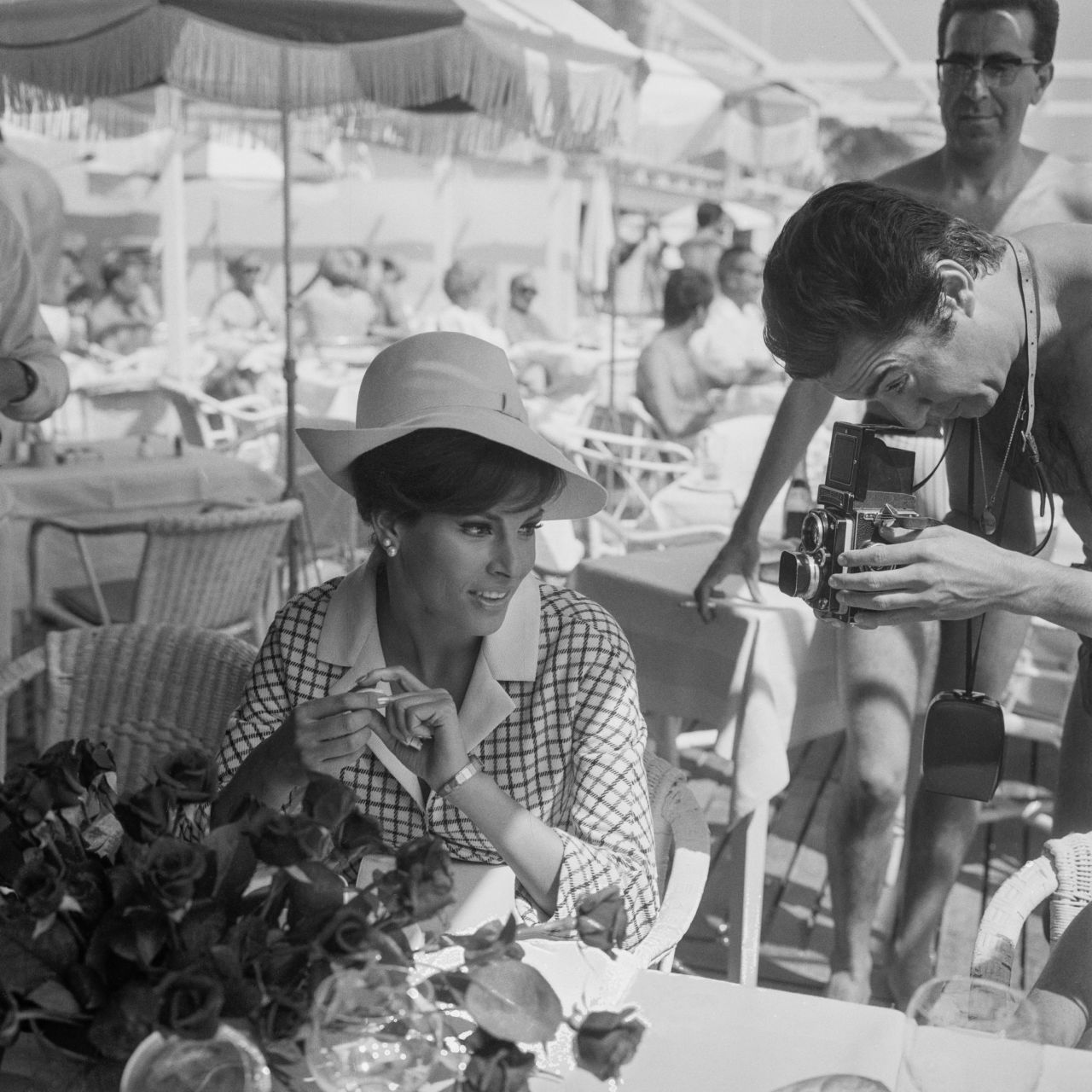 Welch is photographed at the Cannes Film Festival in 1966.