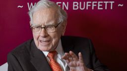 Warren Buffett, chairman and CEO of Berkshire Hathaway, speaks during a game of bridge following the annual Berkshire Hathaway shareholders meeting in Omaha, Neb. on May 5, 2019. 