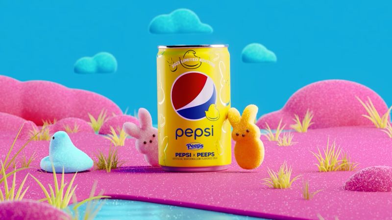 NextImg:Would you try this Peeps-flavored Pepsi? See how these taste tests went | CNN Business