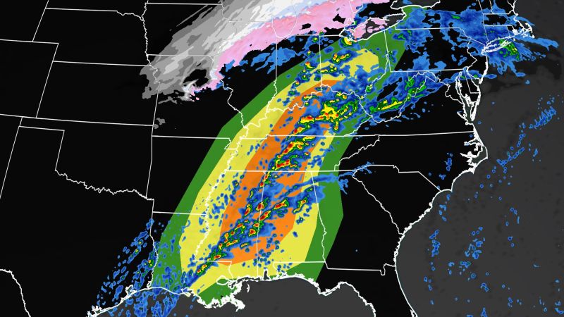 Severe Storms And Possible Strong Tornadoes Threaten The South Today | CNN