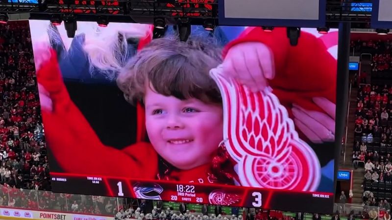 See why hockey fans went crazy for this 4-year-old | CNN