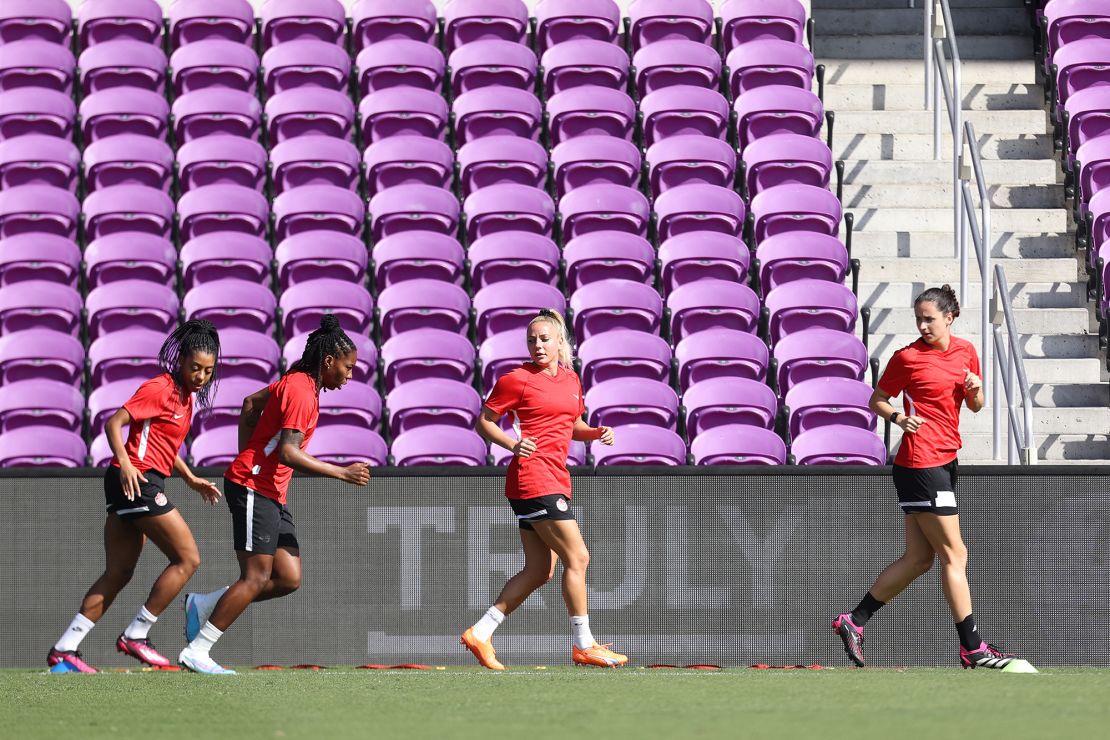 Canada will play against the USWNT on Thursday in Orlando.