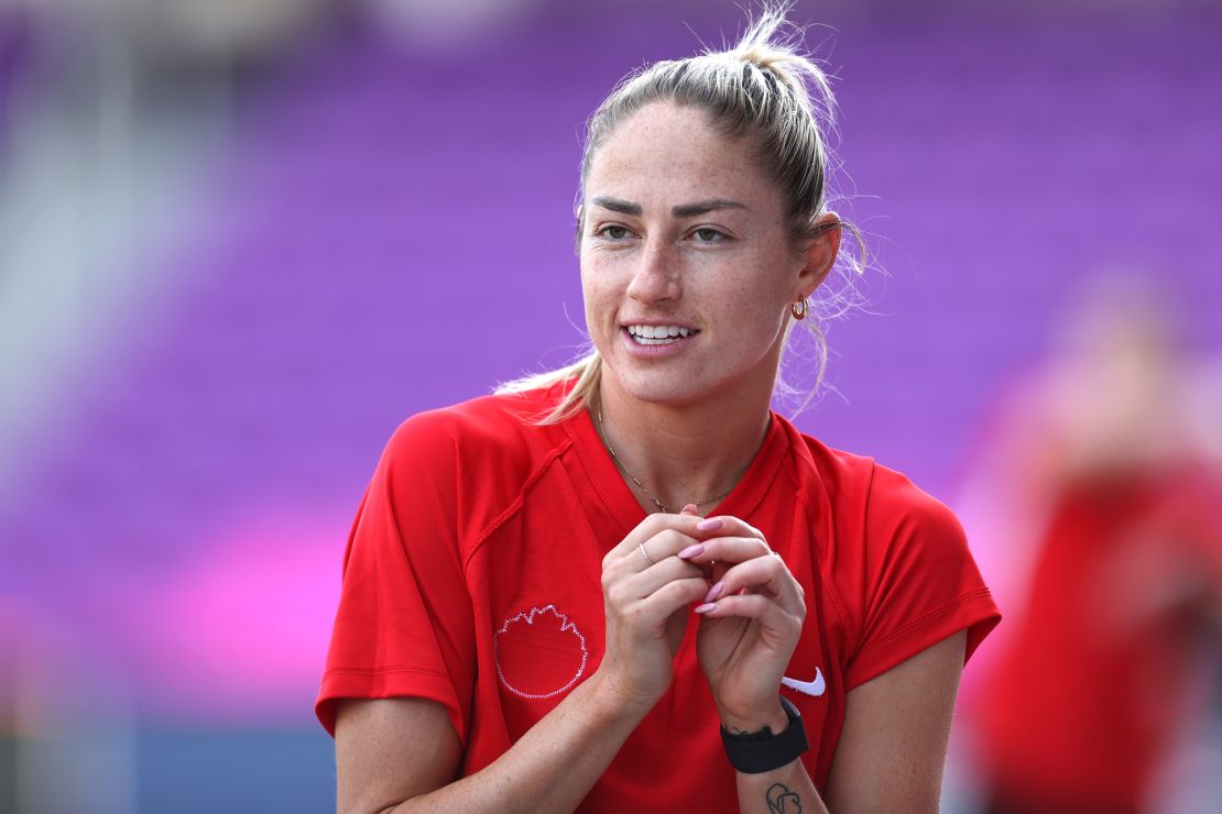 Forward Janine Beckie said the team was "operating under a protest."