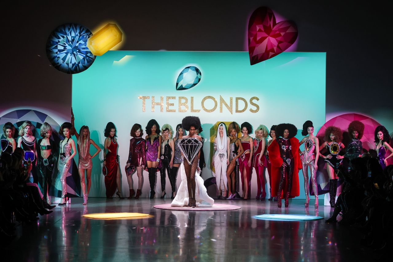 The Blonds rounded off the week with a jubilant show dripping in jewels.