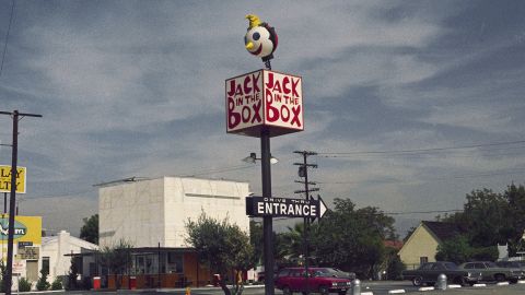 Opposition grew to garish structures like this Jack in the Box in 1970. 
