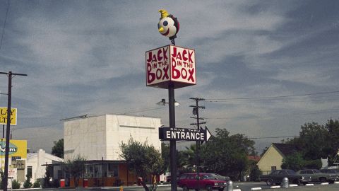 Opposition grew to garish structures like this Jack in the Box in 1970.