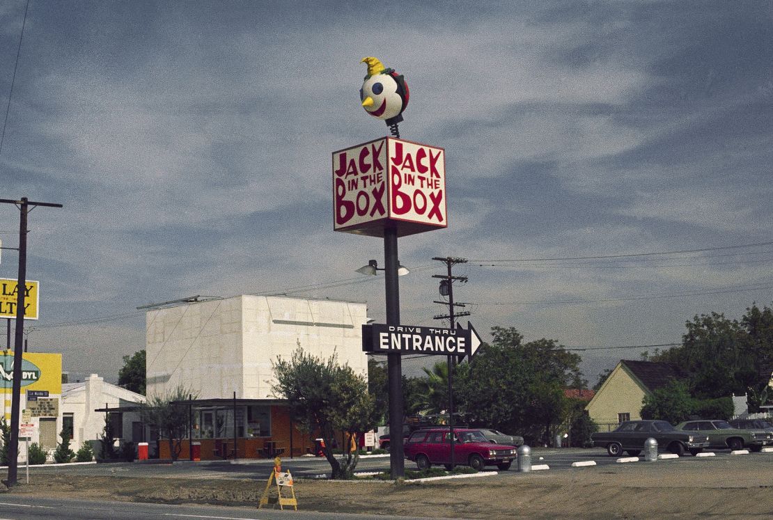 Opposition grew to garish structures like this Jack in the Box in 1970. 