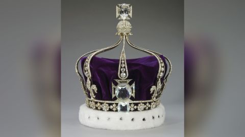Handout image supplied by Buckingham Palace shows Queen Mary's Crown which has been removed from display at the Tower of London for modification work ahead of the coronation.