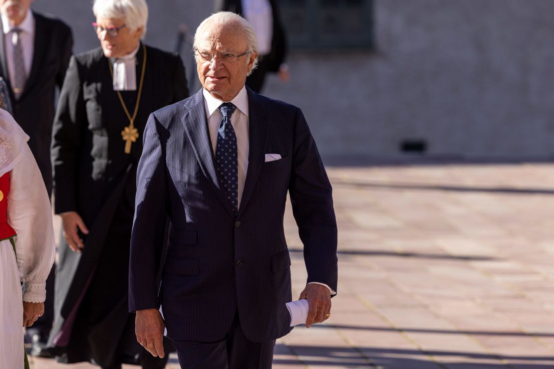 File photo of King Carl XVI of Sweden in 2022.