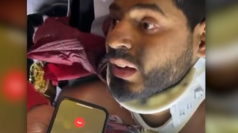 Video: Hear friend’s reaction after man rescued from rubble makes emotional phone call | CNN