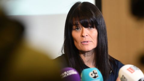 Detective Superintendent Rebecca Smith of Lancashire Police updates the media on Wednesday.