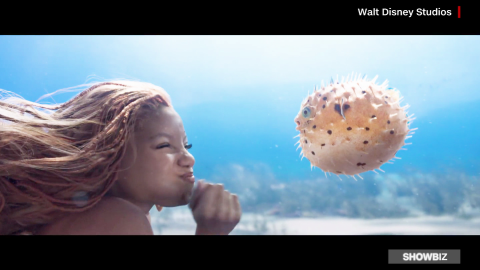 Halle Bailey as Ariel in the forthcoming live action Disney remake of "The Little Mermaid."