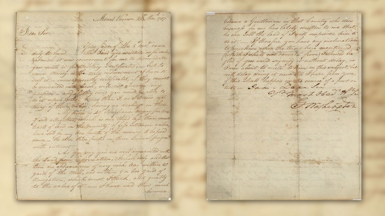 The Raab Collection has unveiled a previously unknown letter from George Washington, written on the cusp of the 1787 Constitutional Convention. 