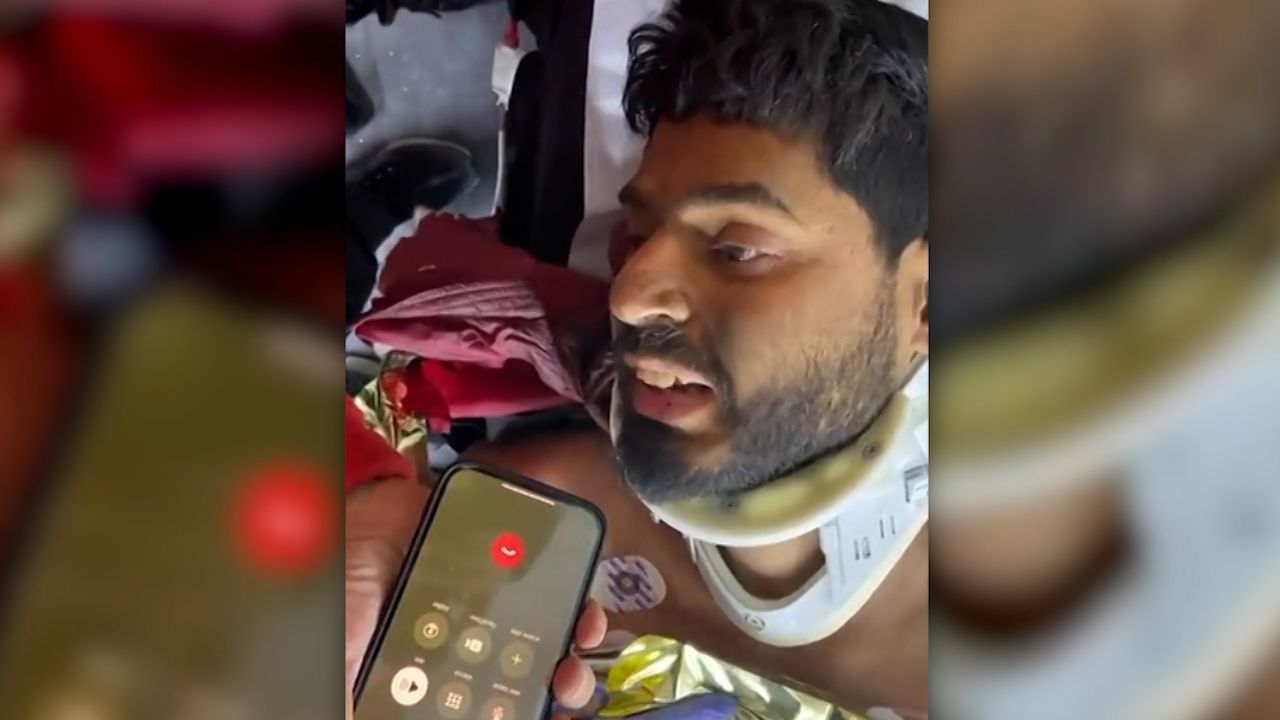 Video thumbnail earthquake survivor phone call