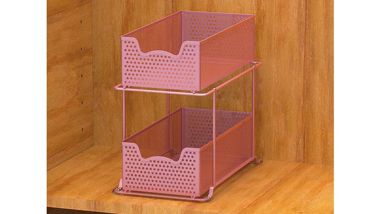 Simplehouseware 2 Tier Sliding Cabinet Basket Organizer Drawer Bronze