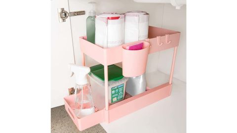 Amazon Sewou Under Sink Storage and Organizers, 2-Tier Cabinet Organizer with Pull Out Drawer