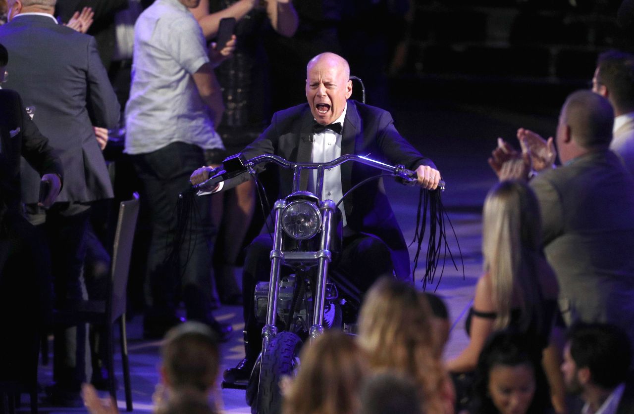 Willis attends his Comedy Central roast in 2018.