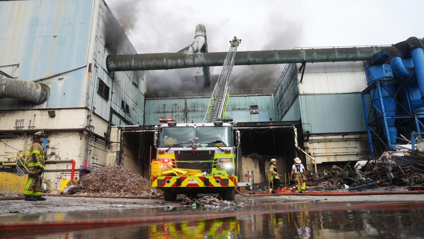 A Florida waste facility fire has been burning for nearly a week