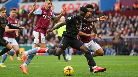 Bukayo Saka equalized for Arsenal in the 10th minute.