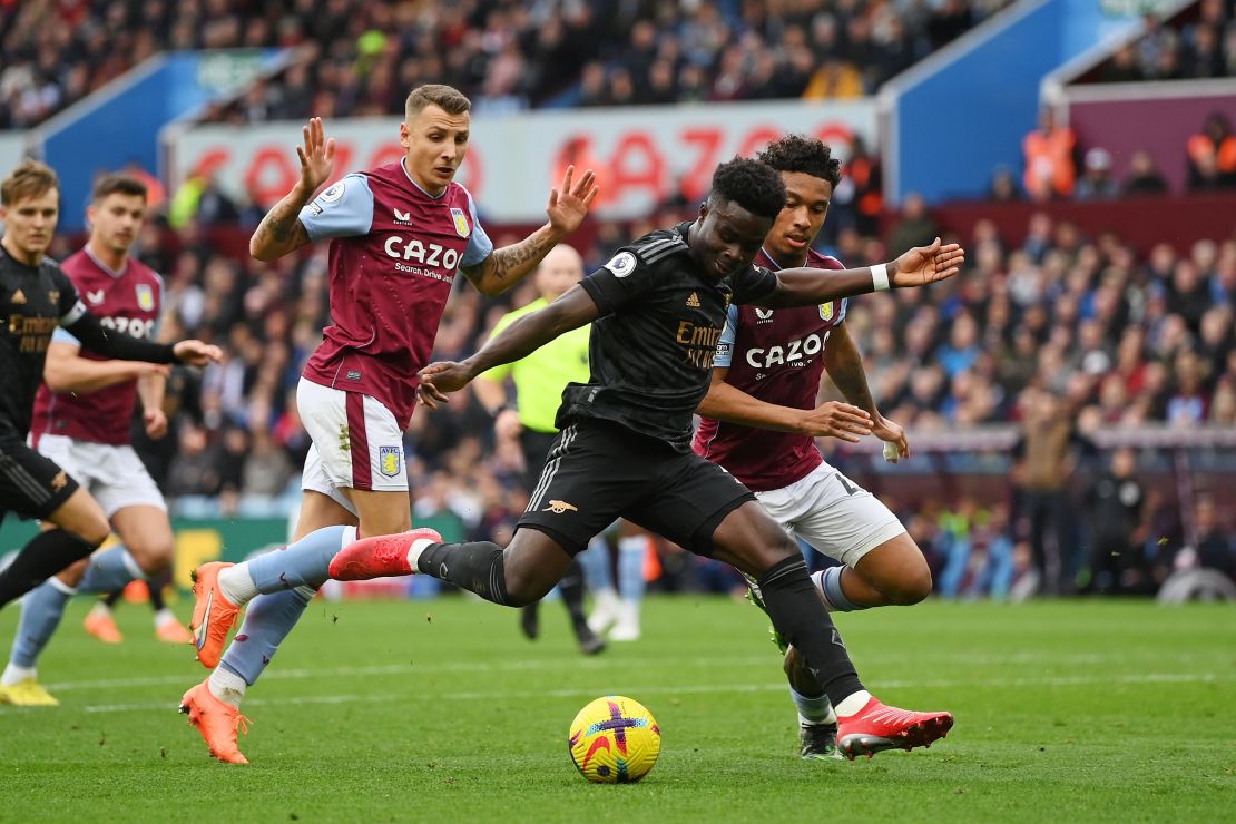 Bukayo Saka equalized for Arsenal in the 10th minute.