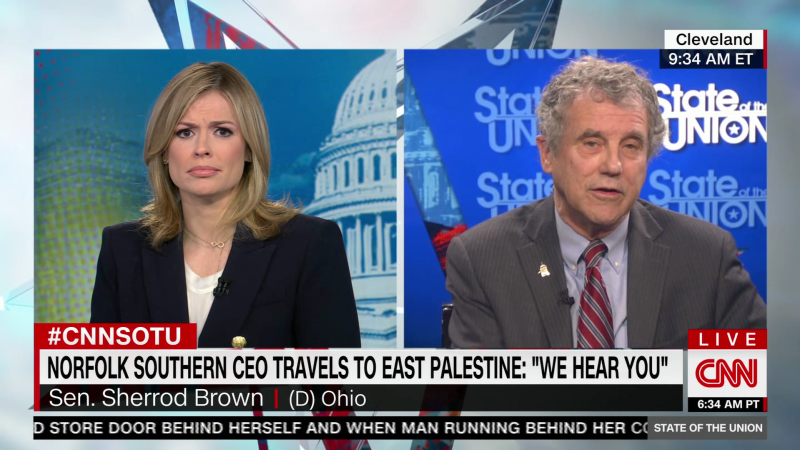 Sen. Brown: Norfolk Southern might need to pay out ‘hundreds of millions’ to Ohio residents | CNN Politics