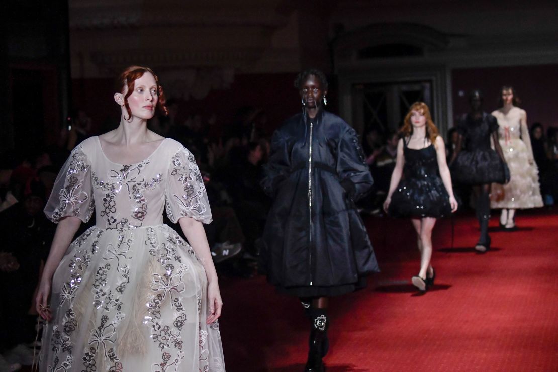 Simone Rocha staged her show at London's Central Hall Westminster. 