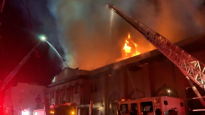 NextImg:The oldest Black church in California's East Bay burns in three-alarm fire | CNN