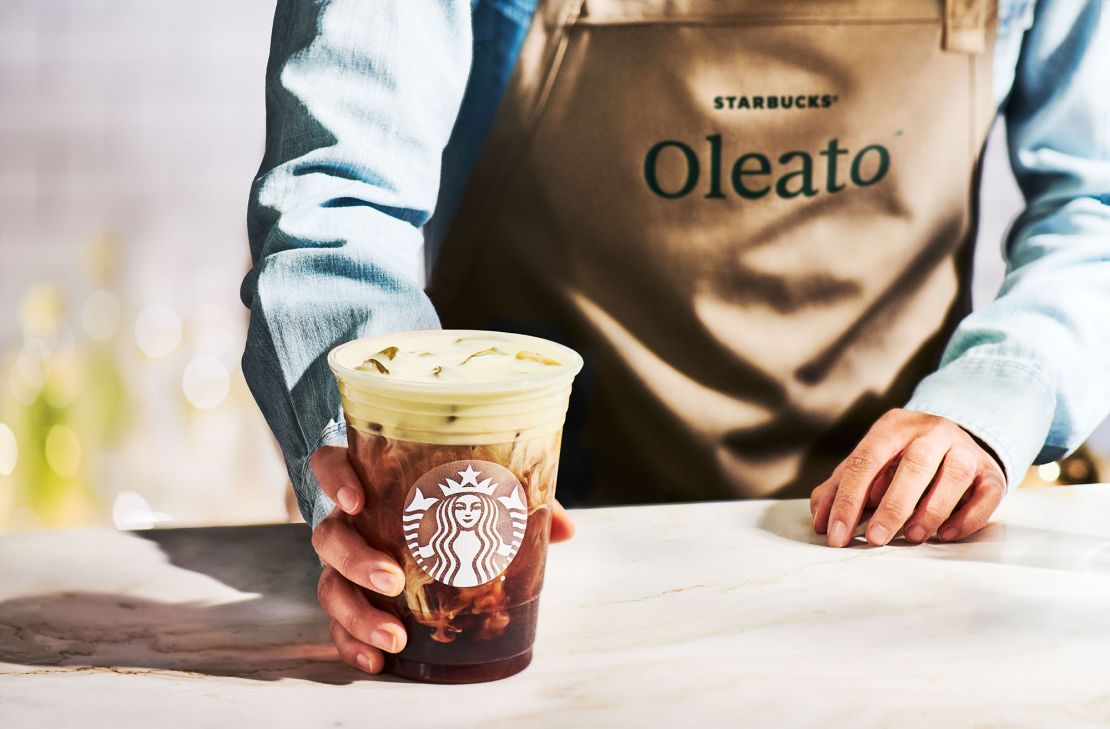 Oleato drinks are made with olive oil. 