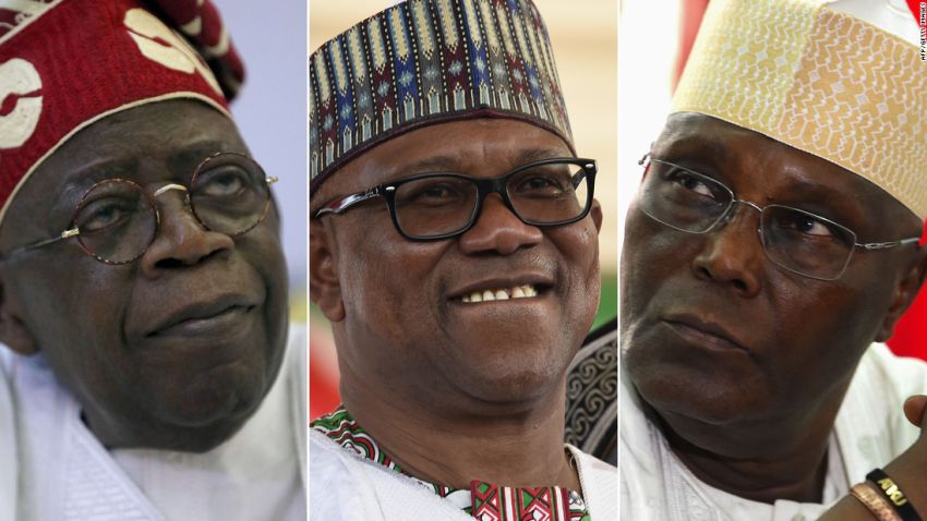 Bola Ahmed Tinubu, Peter Obi, and Atiku Abubakar