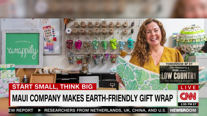 A company in Hawaii sells earth-friendly gift wrap  | CNN