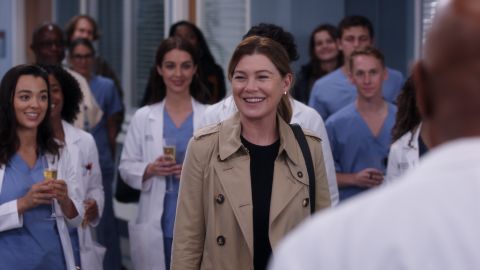 Ellen Pompeo in a scene from "Grey's Anatomy." 