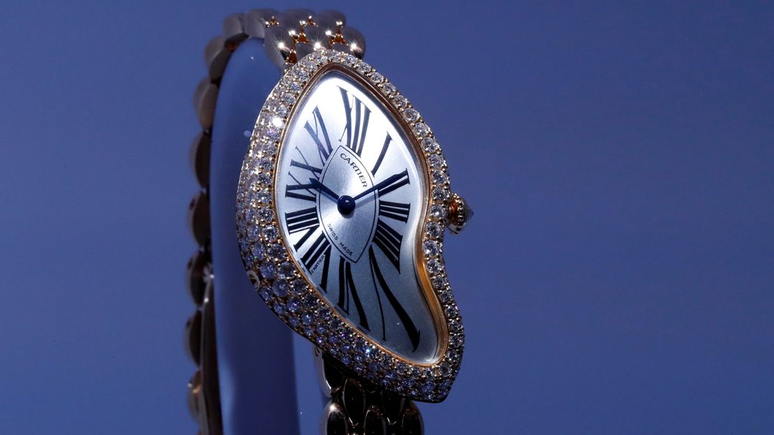 A Cartier Crash pictured at the Salon International de la Haute Horlogerie (SIHH) watch fair in Geneva, Switzerland, in 2018.