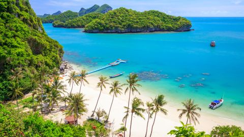 Flight Centre UK is showing fares to Thailand up 50% from last year. The resort island Koh Samui is popular with tourists.