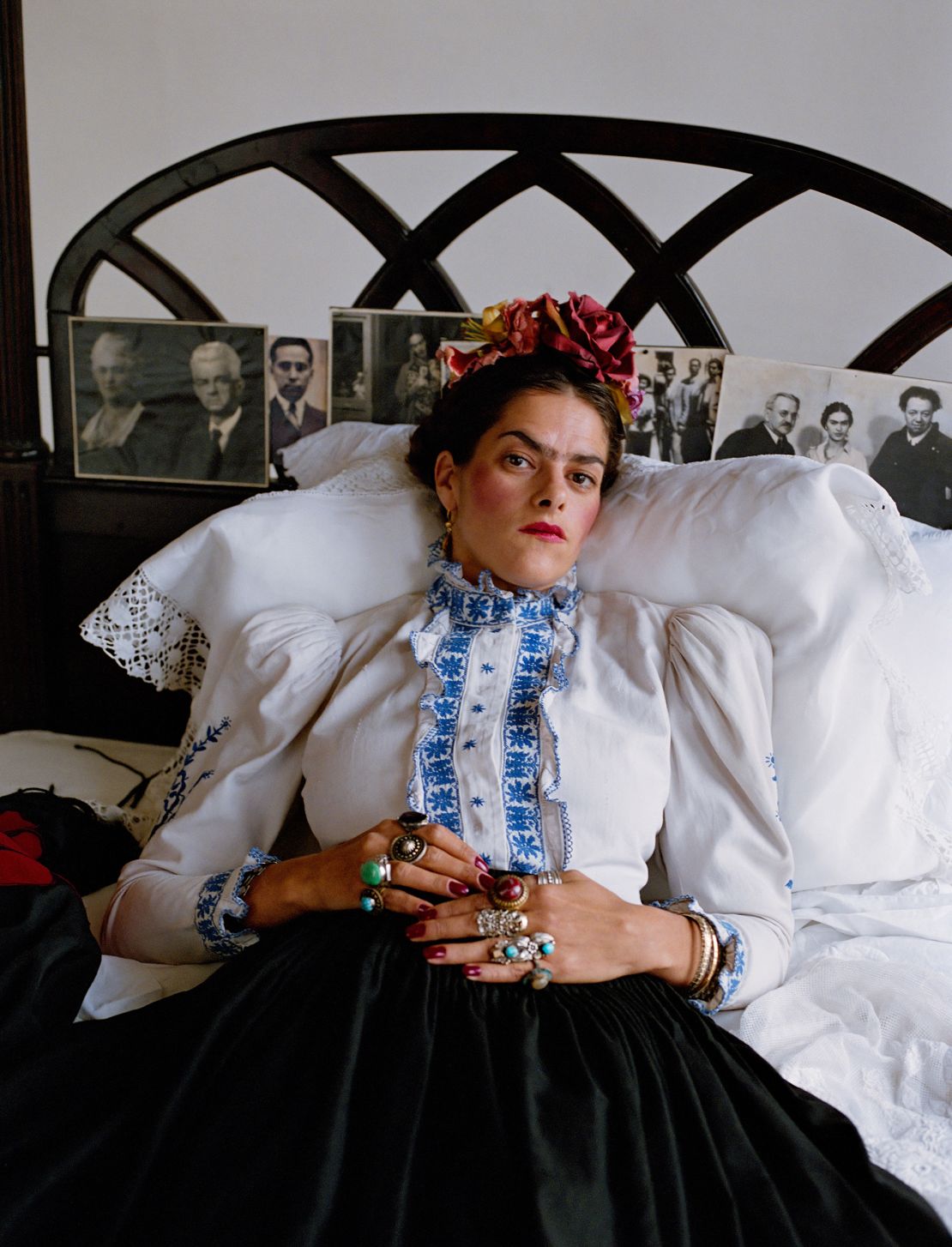 McCartney photographed Emin in a studio set up as "Frida's space."