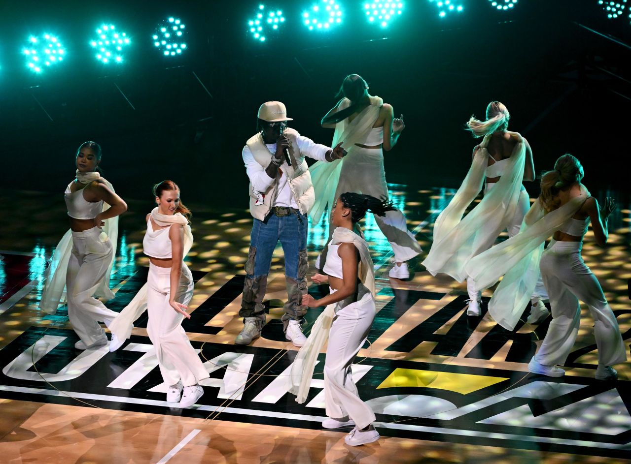Afrobeats stars shine in the spotlight during halftime show at NBA All