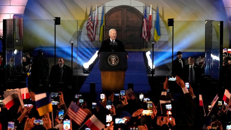 Biden issues a rallying cry in Warsaw: ‘Ukraine will never be a victory for Russia’ | CNN Politics
