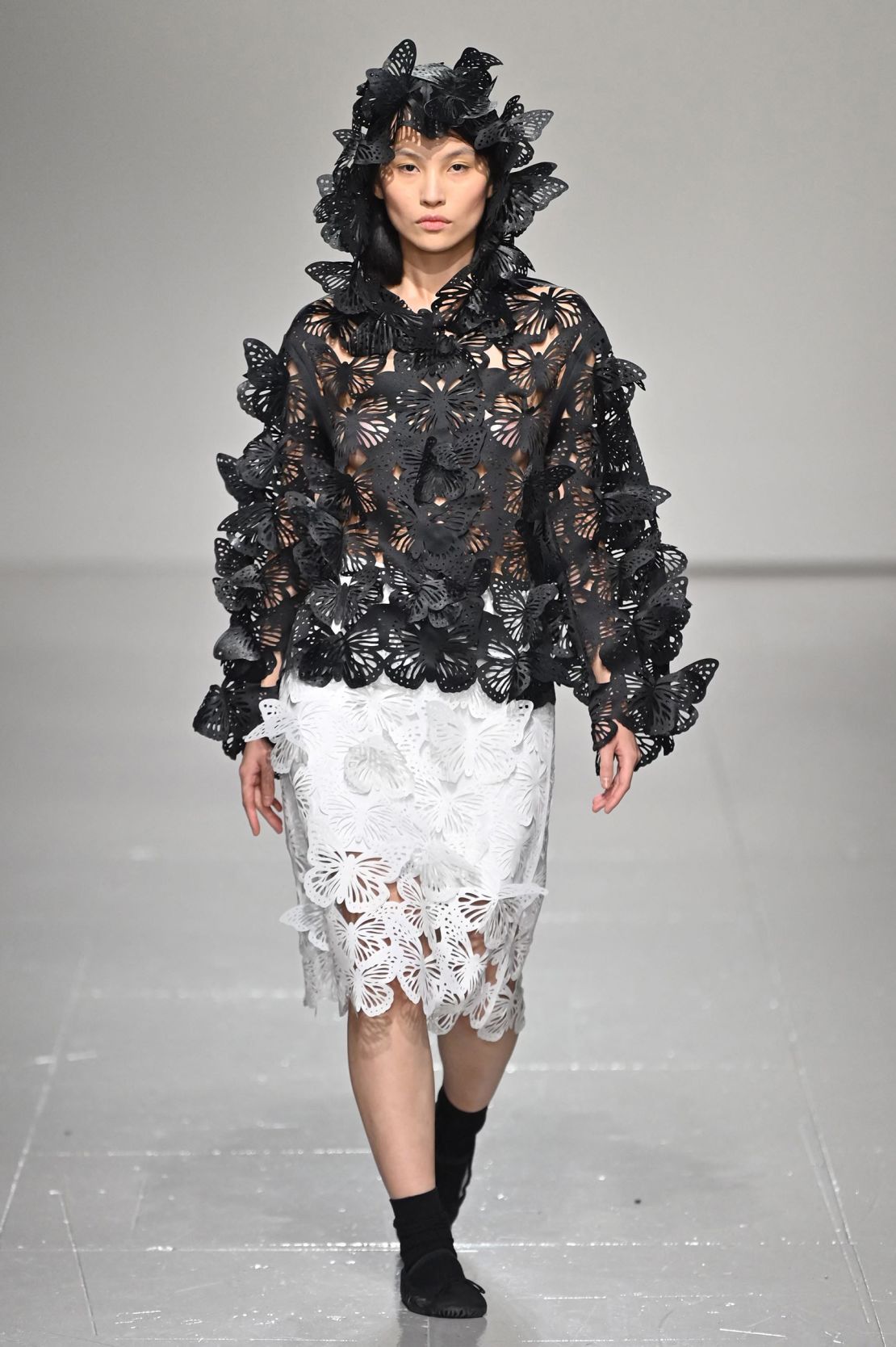 Paskal was another label featured as part of a special Ukrainian Fashion Week show in London. 