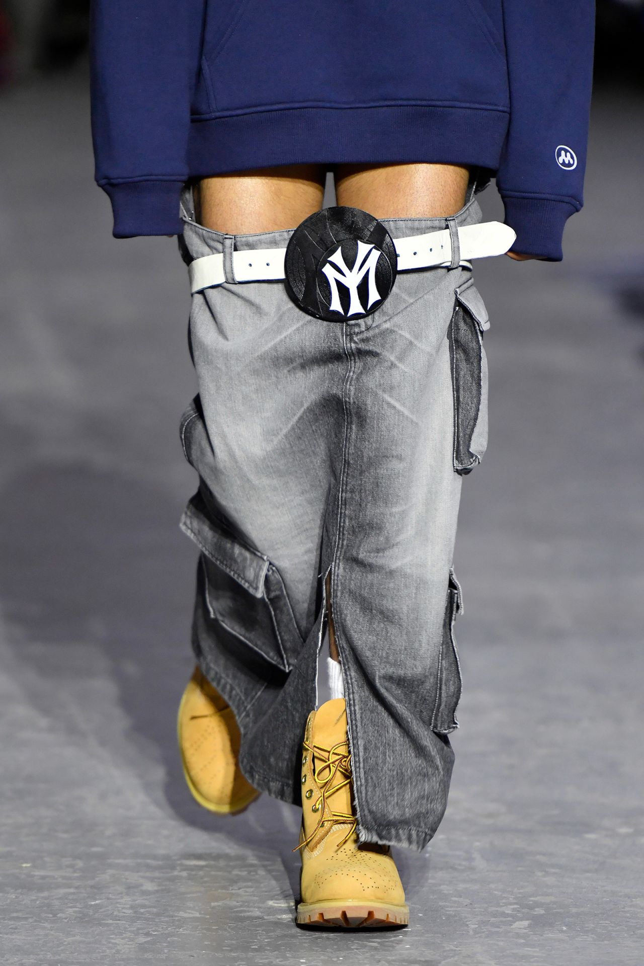 Mowalola gave new meaning to low-slung jeans this season.