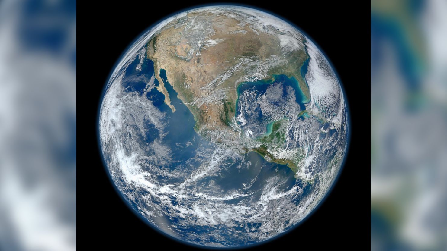 This Blue Marble Earth montage — created from photos taken by the Visible/Infrared Imager Radiometer Suite (VIIRS) instrument on board the Suomi NPP satellite — shows stunning details.